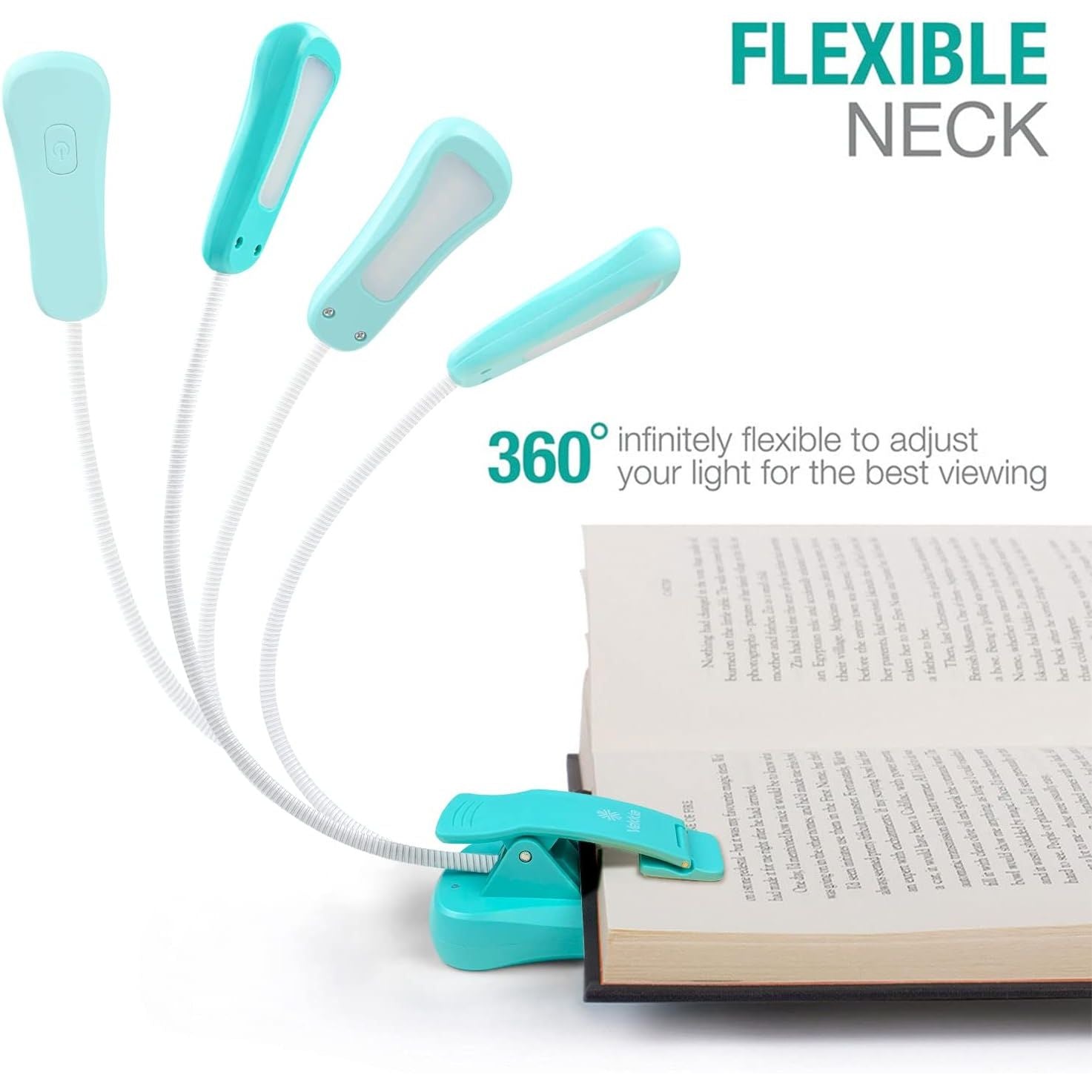 Buy now Vekkia Rechargeable Book Light for Reading in Bed, 3 Color x 3 Brightness, Lightweight Reading Light, Up to 70 Hours Lighting, Great for Readers, Travel (Blue) at indiglob india