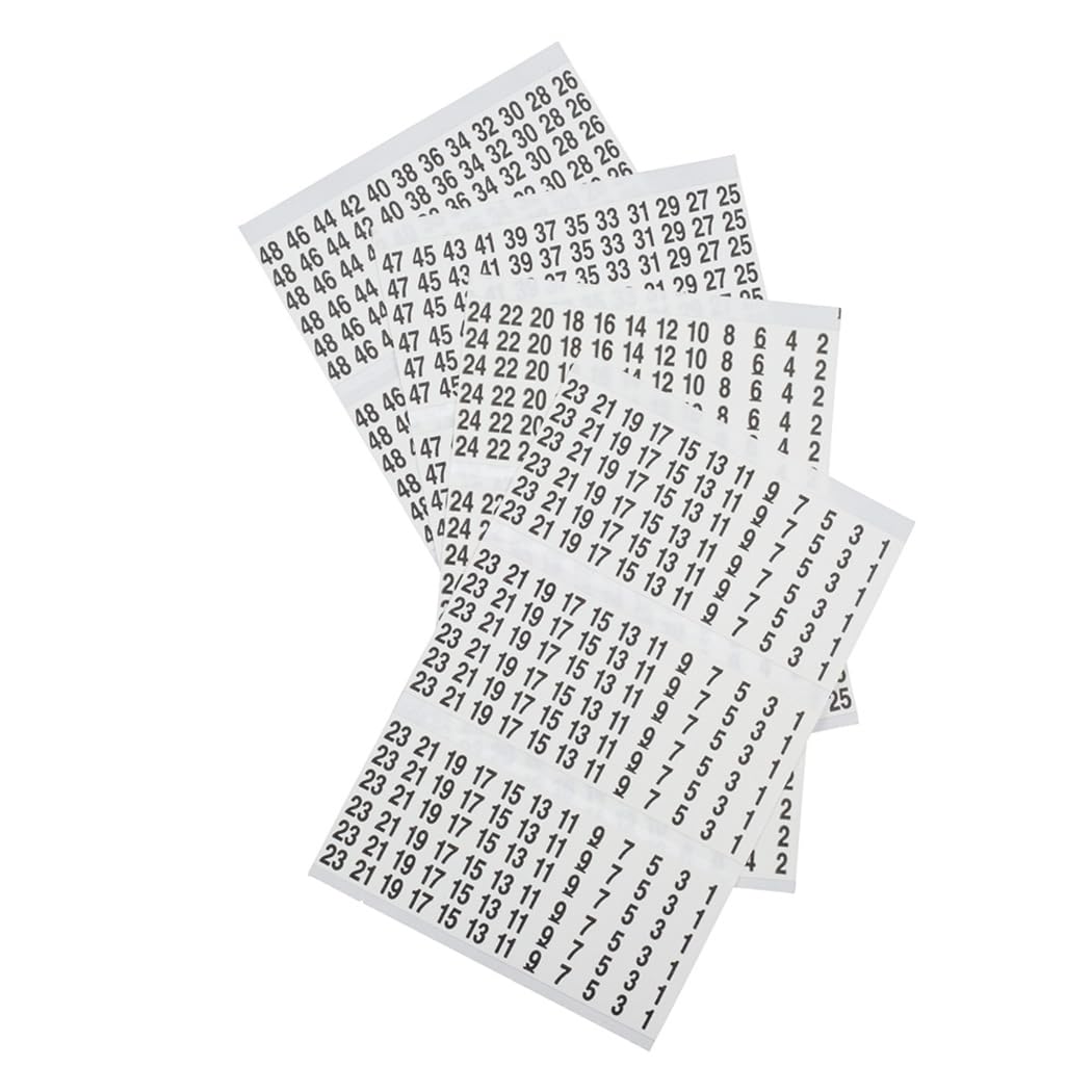 Buy now Klein Tools 56250 Wire Marker Book for Cable Management, Electric Panel Organization Wire Label Stickers, Numbered 1-48 at indiglob india