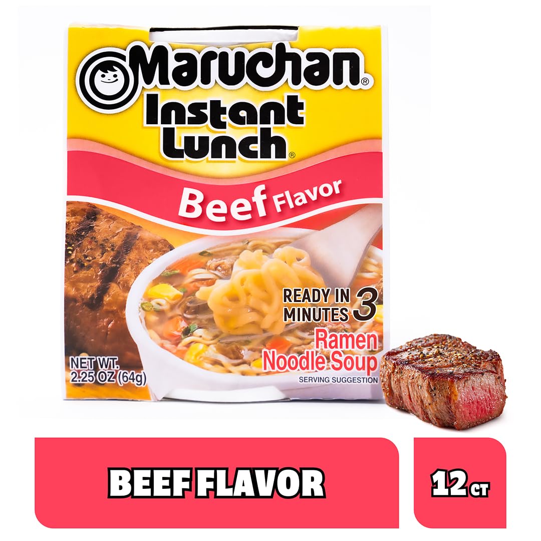 Buy now Maruchan Instant Lunch Beef, 2.25 Oz, Pack of 12 at indiglob india