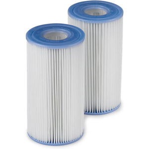 Intex 29002E Type A Pool Filter Cartridge Filter Pumps – Easy-to-Clean – Dacron Paper – Efficient Filtration – Two Pack