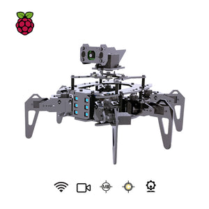 Buy now Adeept RaspClaws Hexapod Spider Robotic Kit Compatible with Raspberry Pi 4 3 Model B+ B, OpenCV Target Tracking, Video Transmission, Raspberry Pi STEAM Crawling Robot with PDF Manual at indiglob india