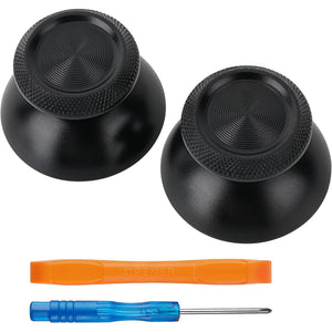 TOMSIN Metal Thumbsticks Replacement Kit for PS5 Controller – Aluminum Joysticks Accessories Compatible with PlayStation 5 Controller (Black)