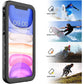 SPORTLINK Waterproof Case for iPhone 11, Full Body Heavy Duty Protection Full Sealed Cover Shockproof Dustproof Built-in Clear Screen Protector Rugged Case for iPhone 11 6.1 Inch
