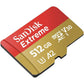 SanDisk 128GB Extreme microSDXC UHS-I Memory Card with Adapter - Up to 160MB/s, C10, U3, V30, 4K, A2, Micro SD - SDSQXA1-128G-GN6MA