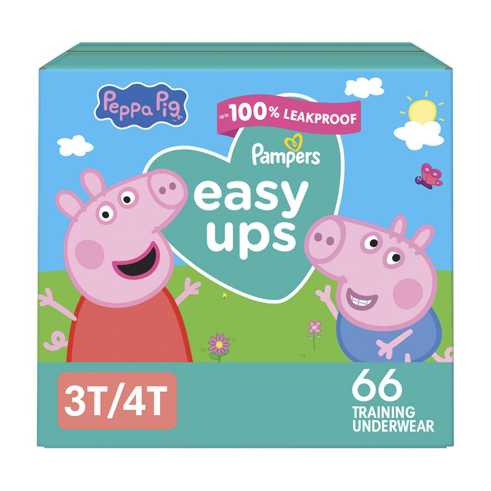 Buy now Pampers Training Pants - Easy Ups Girls & Boys - Size 3T-4T, 22 Count, Peppa Pig Underwear (Packaging May Vary) at indiglob india
