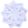 La closure Vintage Floral Cotton Embroidered Ladies Handkerchiefs Pack - White Colors