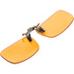 BRADDELL UV Blue Light Blocking Clip-on Amber Fit over Glasses for Driving Car Headlight Glare and Light Sensitivity