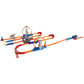 Hot Wheels Toy Car Track Set, Track Builder Playset Total Turbo Takeover with 1:64 Scale Vehicle, Motorized Booster & Multiple Configurations
