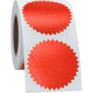 Hybsk 300pcs Notary Seals 2 inch Embossing Stickers Bright Red Metallic Certificate Sealing Labels with Serrated Edge for Awards Lega (Bright Red)