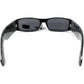 Buy now Locs Mens Hardcore Wrap Around Sunglasses with Bandana Print Inside, Black - Black Inside, Medium at indiglob india