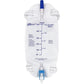 Easy-Tap Leg Bag Urinary Drainage Bag, 1000ml, Anti-Reflux Valve, Cloth Straps, Easy Flip Drain (Pack of 3)