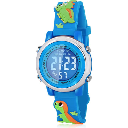 Kids Watches with Waterproof Alarm - Dinosaur Gifts for Boys Girls Age 3-10
