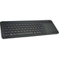 Microsoft All-in-One Media Keyboard - Wireless - Integrated Multi-Touch Trackpad - Advanced Encryption Standard (AES) 128-Bit Encryption - Spill-Resistant - Customizable Media Hotkeys - Black