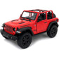 KiNSMART - Jeep Wrangler Rubicon Off Road 4x4 5 inch 1:34 Scale Die Cast Model Replica Toy Car (Blue Hardtop)