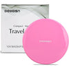 deweisn Magnifying Compact Cosmetic Mirror Elegant Pocket Handheld Makeup Mirror with Powerful 10x Magnification and 1x True View Mirror for Travel or Your Purse - Pink