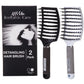 Boar Bristle Hair Brush set – Curved and Vented for Wet and Dry Detangling Hair Brush for Women Long, Thick, Thin, Curly & Tangled Hair Vent Brush - Stocking Stuffers Gift kit