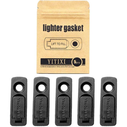 5PCS Lighter No Evaporation Gasket … (Black)
