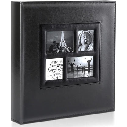 Ywlake Photo Album 4x6 500 Pockets Photos, Extra Large Capacity Family Wedding Picture Albums Holds 500 Horizontal and Vertical Photos Brown