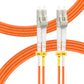FLYPROFiber- 0.2M OM2 LC to LC Fiber Patch Cable, Length Options: 0.2m-100m, 1GB Duplex 50/125um Multimode Fiber Optic Cable Cord LSZH 0.2Meter(7inch)
