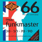 Buy now Rotosound FM66 Swing Bass 66 Stainless Steel Funkmaster Bass Guitar Strings (30 50 70 90) 4 strings at indiglob india