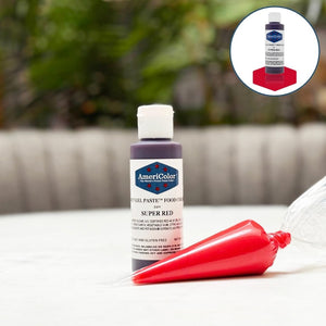 AmeriColor Soft Gel Paste Food Color, 4.5-Ounce, Super Red