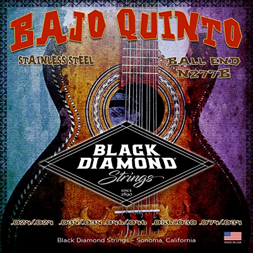 Buy now Black Diamond Strings?? N277B Bajo Quinto Stainless Ball End .024 | .034 .046 .056 030 .074 at indiglob india