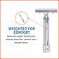 Merkur Mk34c Double Edge Razor with Heavy Duty Short Handle