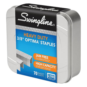 Buy now Swingline Staples, Premium High Capacity for Desktop Staplers, 3/8" Length, 125/Strip, 2500/Box, Jam Free, Optima (35550) at indiglob india