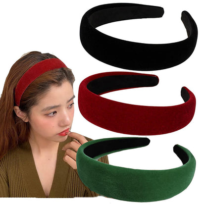 Velvet Wide Headbands for Women Soft Head Bands Diademas Para Mujer De Moda Hairbands for Women Girls Fashion No Slip Headband Hairbands Hair Accessories