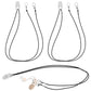 3 Pieces Hearing Aids Clip Holder Portable Hang Rope Anti-lost Rope Amplifier Lanyard Clips and Hearing Aid Case Accessories Security Clip Fixation Cord for Hearing for Hearing Amplifiers