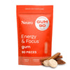 Neuro Energy & Focus Gum - 40mg Natural Caffeine Gum & Nootropic Energy Supplement with L-Theanine & B Vitamins - Sugar Free, Vegan - Peppermint, 90ct - Cinnamon
