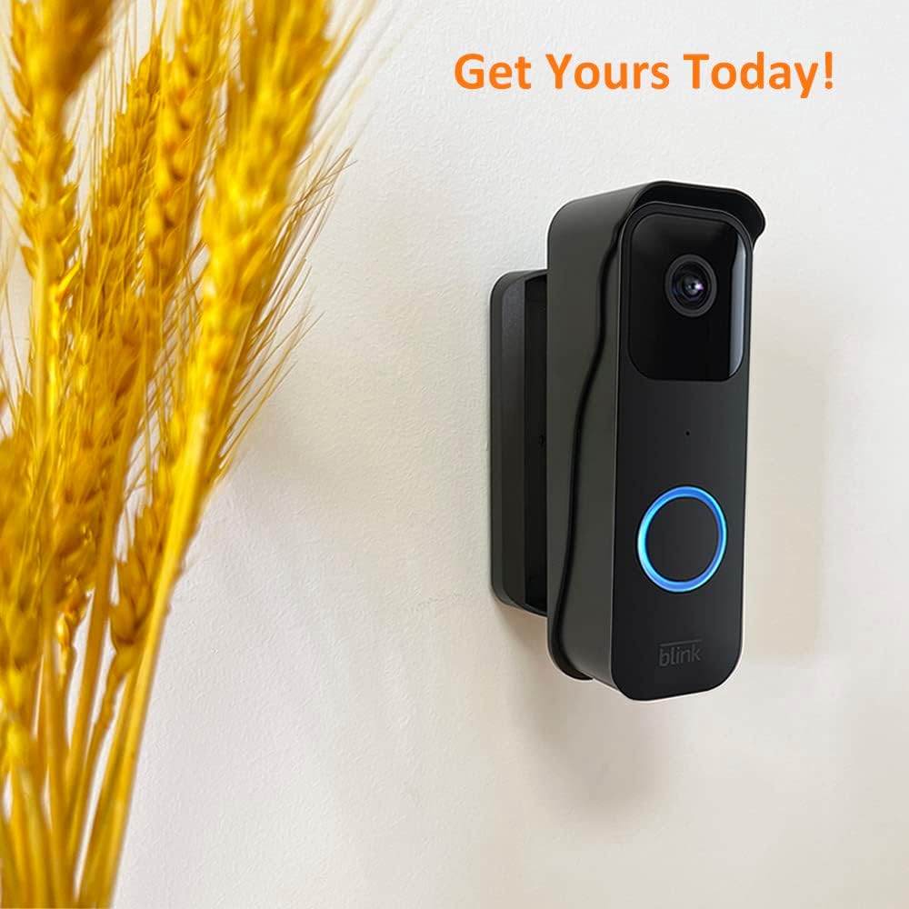 Blink Video Doorbell Mount by AutoSonic | Adjustable Design, Anti-Theft and Improve Viewing Angle | Blink Home Security Accessories | Black - My Store