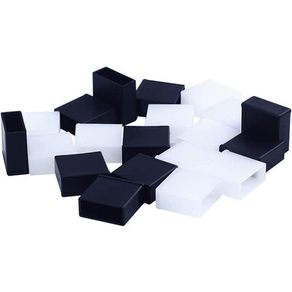 BUSHIBU USB Cover Cap, 20 Pcs Black Clear Plastic USB A Male Anti-Dust Plug Cover