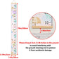 Beinou Baby Growth Chart for Wall Height Chart for Kids Wood Frame Measure Ruler 7.9in x 79in Canvas Hanging Height Measurement for Wall Decor