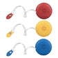 Buy now Sewing Tape Measure, Medical Body Cloth Tailor Craft Dieting Measuring Tape, 60 Inch/1.5M Dual Sided Retractable Ruler with Push Button Round Red Yellow Blue at indiglob india