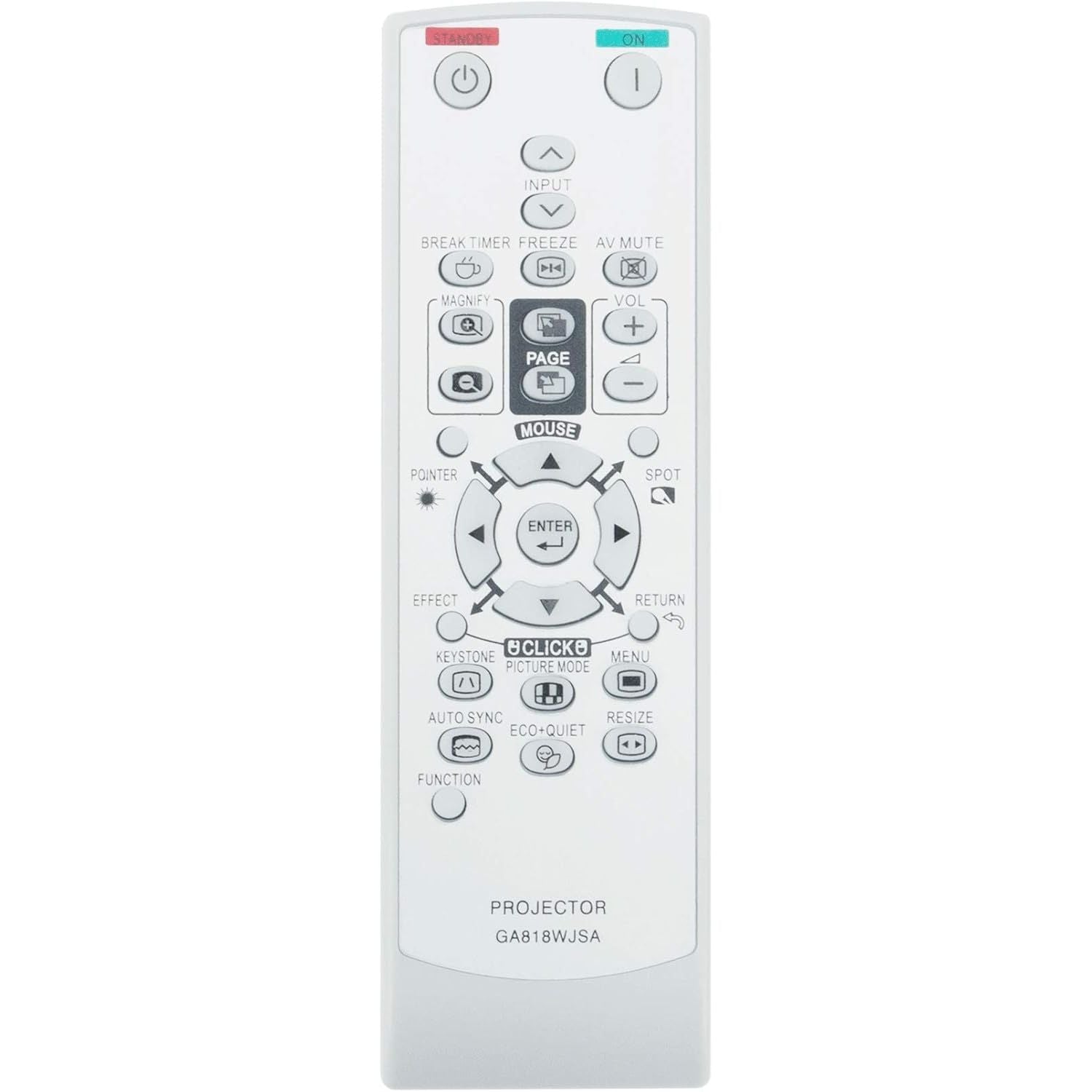 Buy now WINFLIKE GA818WJSA Replacement Remote Control fit for Sharp MUTIMEDIA Projector XR-55S XR-55X XR-50S Notevision XR-55X at indiglob india