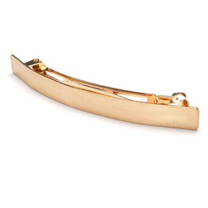 4Pcs 4" Metal Hair Clip Metal Hair Pins French Styles Hair Barrettes Spring Hair Clips Hair Accessories for Girls Women Ladies, Gold and Silver Each 2Pcs