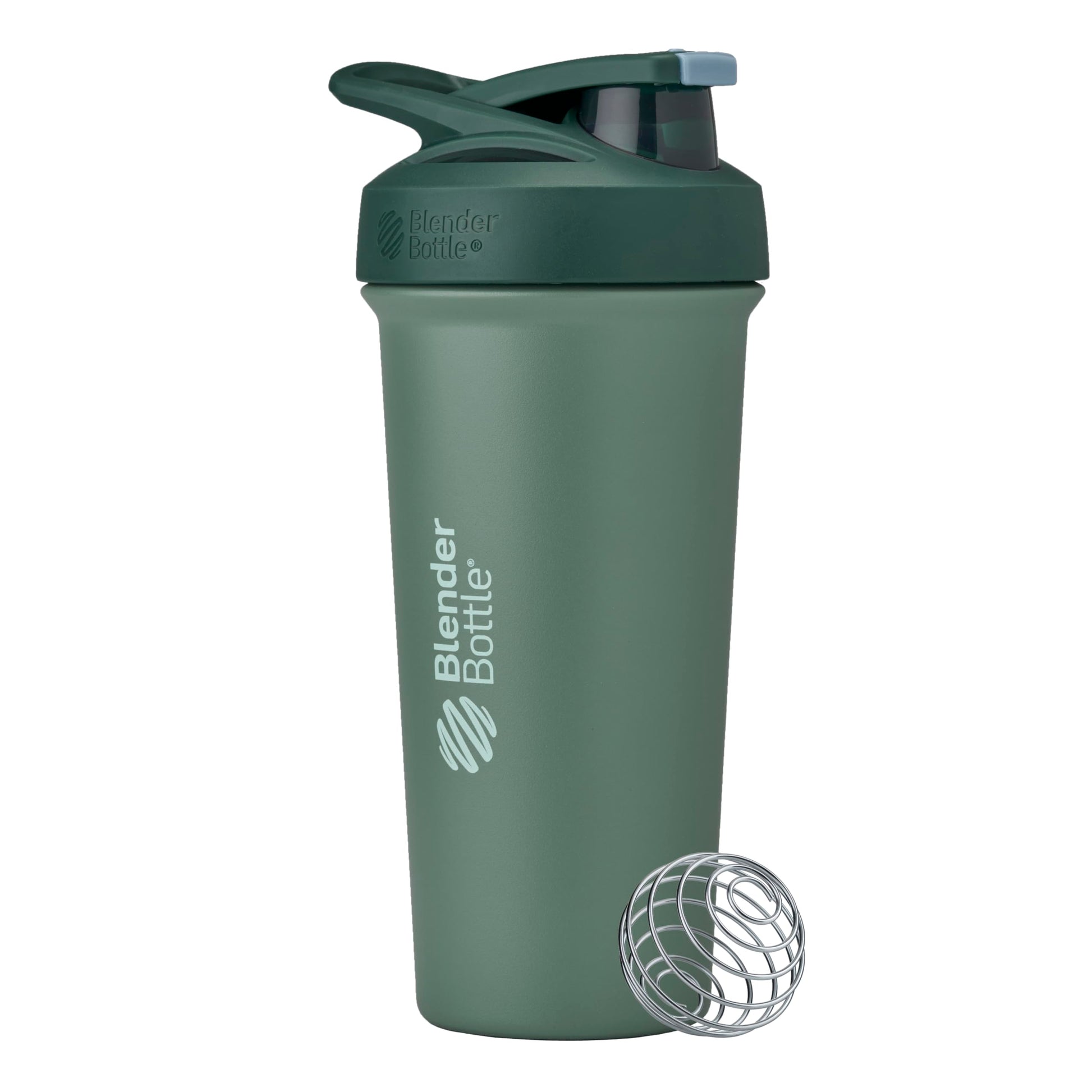 Buy now BlenderBottle Strada Shaker Cup Insulated Stainless Steel Water Bottle with Wire Whisk, 24-Ounce, Black at indiglob india