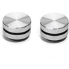 Bone Conduction Speaker, True Wireless Speakers Mini Portable Stereo Sound Creative Speaker Compatible with iPhone, iPad, Samsung, Tablets and More Box - 2Pcs Silver