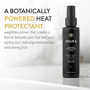 PHILIP B Thermal Protection Spray 4.2 oz. (125 ml) | Plump, Shine & Protect Hair from Heated Hair Tools
