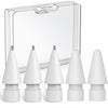 Delidigi 5 Pack Replacement Tips Compatible with Apple Pencil Pro/2nd Generation/1st Gen/USB C, Wear-Resistant iPencil Nibs Accessories Fine Point Precise Control Pen Like Tips - White1.3mm
