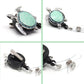 Aquamarine Enamel Sea Turtle Retractable ID Badge Reel,Name Card Holder for Nurse - My Store