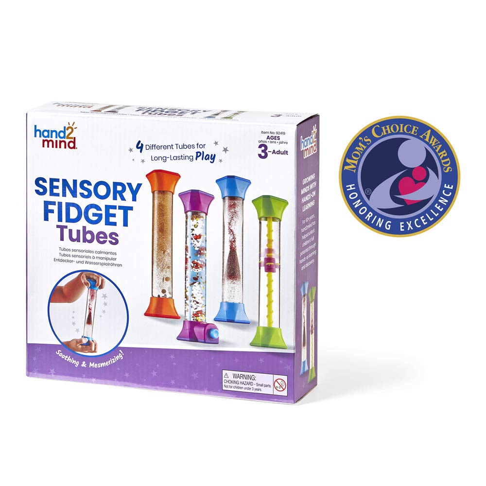 Buy now hand2mind Sensory Fidget Tubes, Sensory Toys, Travel Toys, Quiet Fidgets for Classroom, Calm Down Corner Supplies, Anxiety Relief Items for Kids, Toddler Stocking Stuffers, for Kids at indiglob india