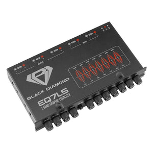 Buy now Black Diamond EQ7LS 7-Band Stereo Equalizer/Crossover Pre Amp Equalizer Car Audio EQ with Front Rear + Sub Output at indiglob india
