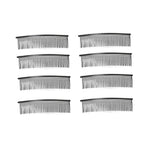 10 PCS Long Metal Wire Hair Clips for Bridal Wedding Party - 40 Teeth/15cm Twist Barrettes Pins Veil Combs Bulk for Women Girls (Black) - My Store