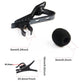Buy now AUGSUN 18Pcs Lapel Microphone Clips Replacement Kit, 6Pcs Lavalier Mic Clips Metal Tie Clips Lavalier Microphone Clips, 6Pcs Windscreen Foam Cover and 6Pcs Plastic Wire Clips at indiglob india