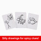 Buy now Mattel Games Pictionary Adults Only Party Drawing Game with Silly Sketches & NSFW Clue Cards, Boards, Markers & Sand Timer at indiglob india