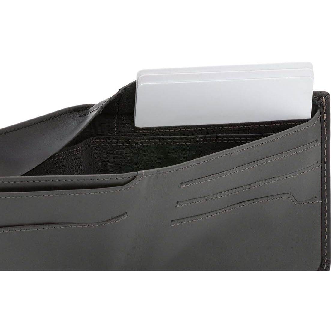 Bellroy Hide & Seek, slim leather wallet, RFID editions available (Max. 12 cards and cash) - Black - My Store