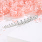 Lovelyshop Ribbon Shape Crystal Princess Bridal Alloy Tiara for Younger Woman in party wedding Quinceanera