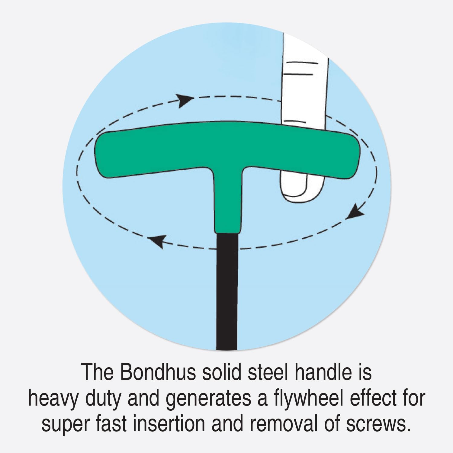 Buy now Bondhus 13389 Set of 8 Hex T-handles w/Stand, sizes 2-10mm, Multicolor, One Size at indiglob india
